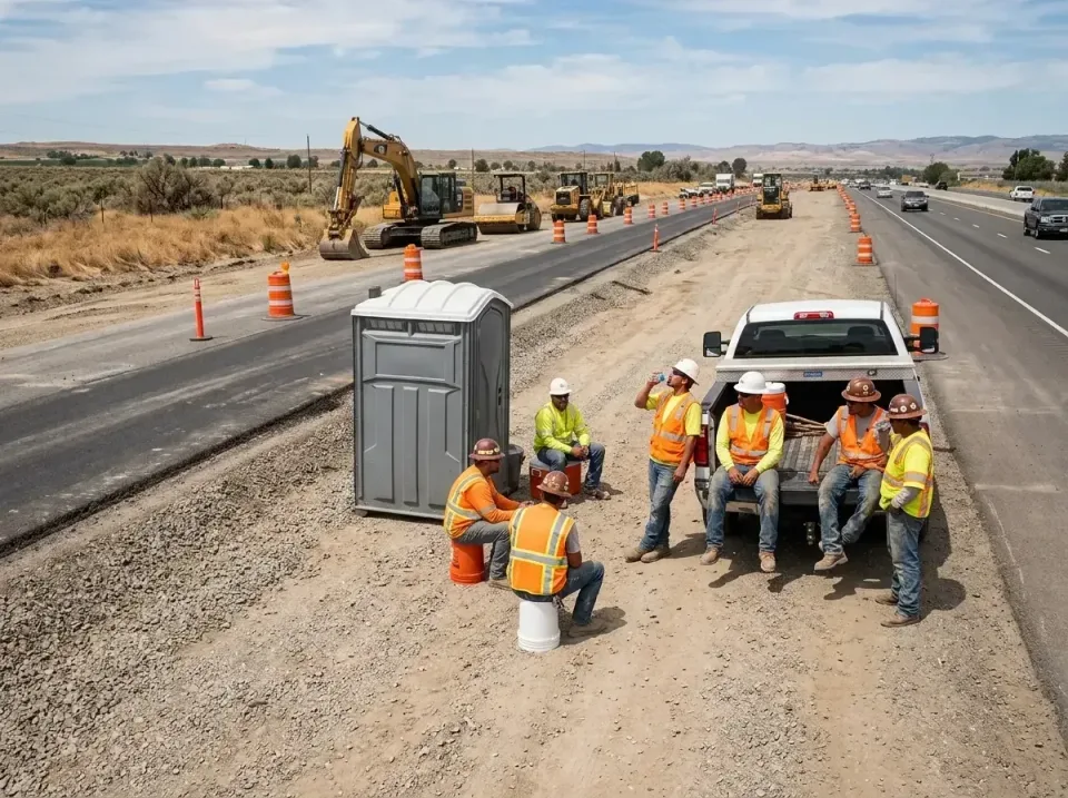 highway-road-construction-crew-007 — frequently asked questions, Porta Potty and Restroom Rentals in Four Corners, OR